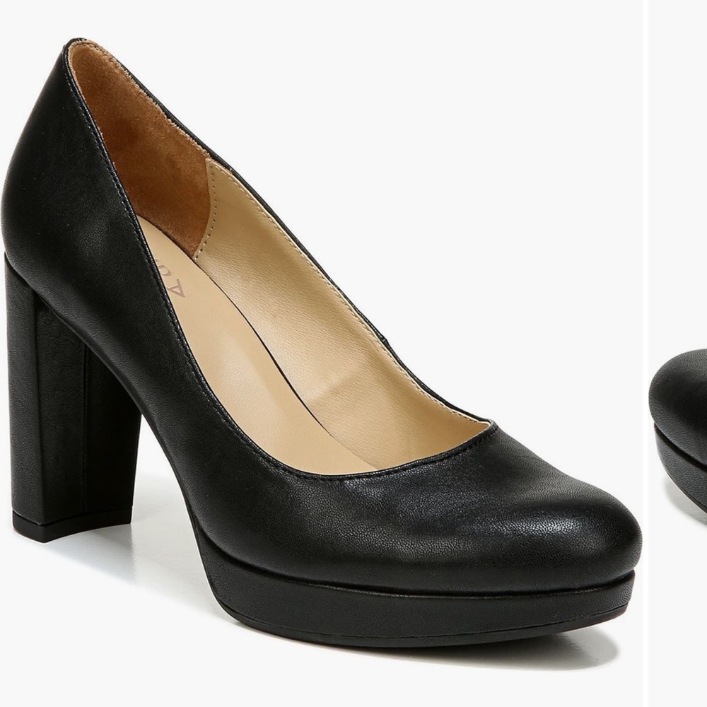 Berlin Block Heel Platform Pump